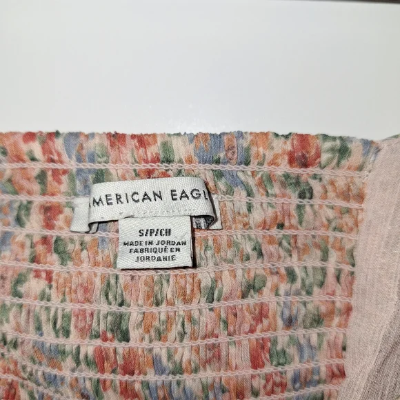 American Eagle Outfitters Floral Blouse - Pink and Blue - Picture 2 of 3